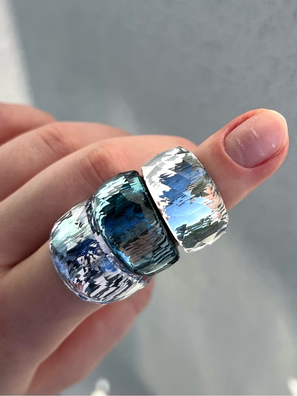 Swarovski set of 3 Crystal Nirvana Ring